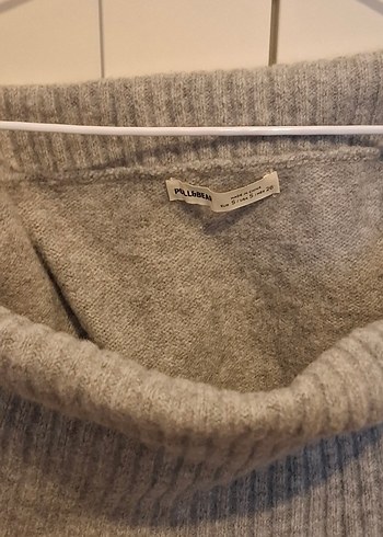 PULL&BEAR S Beden Gri Kadın Kazak - Görsel 5