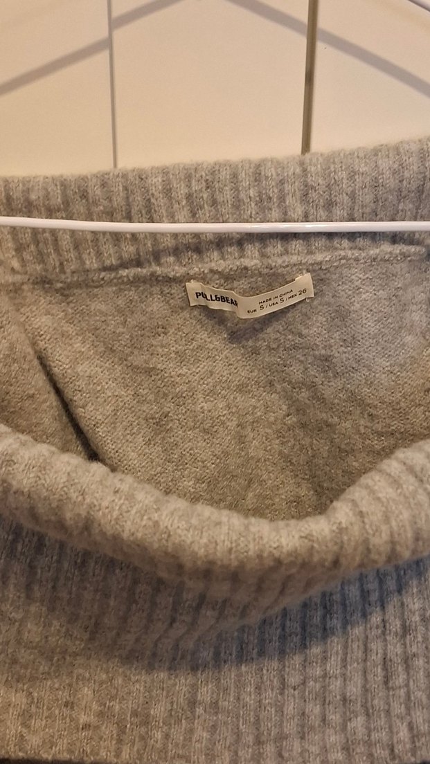 PULL&BEAR S Beden Gri Kadın Kazak - Görsel 5