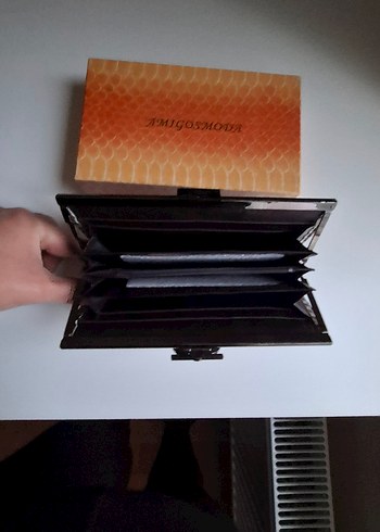 YENİ İTALYAN MARKA PARLAK KADIN POTRFÖY ÇANTA CÜZDAN - Görsel 3