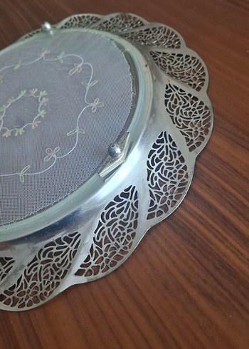 ANTİKA ALMAN GÜMÜŞÜ BÜYÜK SUNUM TEPSİSİ. - Görsel 5