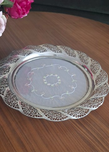 ANTİKA ALMAN GÜMÜŞÜ BÜYÜK SUNUM TEPSİSİ. - Görsel 2