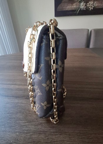 Askılı zincir detaylı omuz çantası - Görsel 11