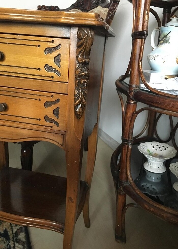 Antika ahşap komidin  - Görsel 3