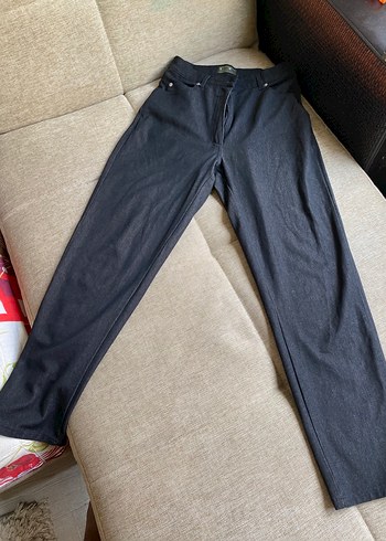 40 Beden siyah Renk İnce kumaş Midi Denim Kadın Pantolon