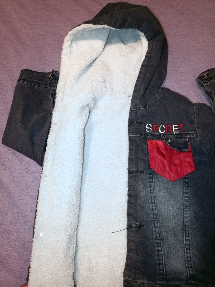 Düğmeli Gri Erkek Çocuk Kot Ceket - Görsel 2