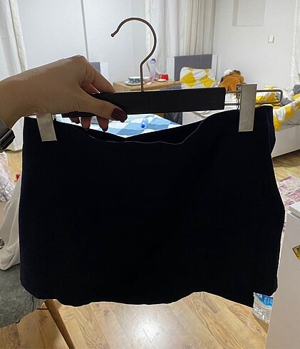 s Beden lacivert Renk Mini Şort Etek