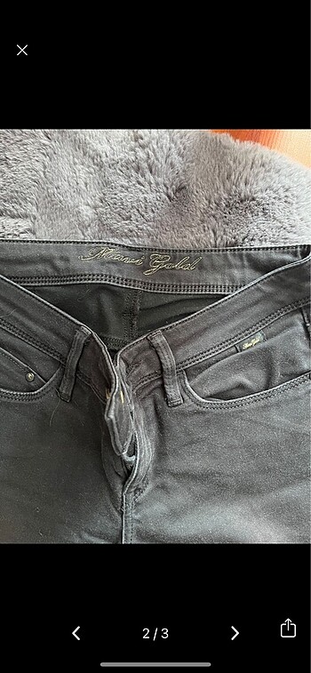 Mavi Jeans Orjinal Mavi paçaları fermuarlı pantolon