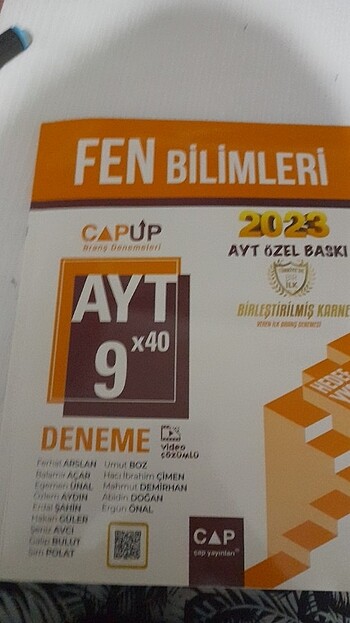 Fen bilimleri çap denemesi AYT