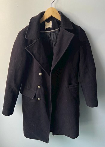 Koton Düğmeli Kaşe Kaban - Görsel 3