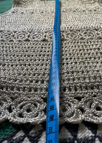 Bohem Örgü Motif Kolsuz Büstiyer - Görsel 6