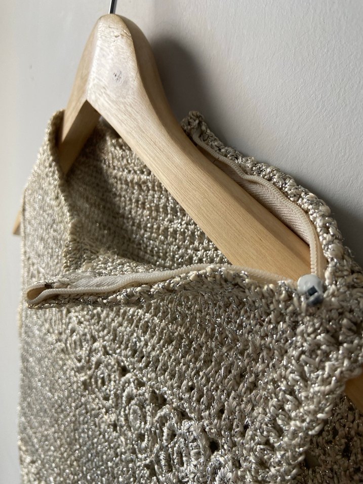 Bohem Örgü Motif Kolsuz Büstiyer - Görsel 4