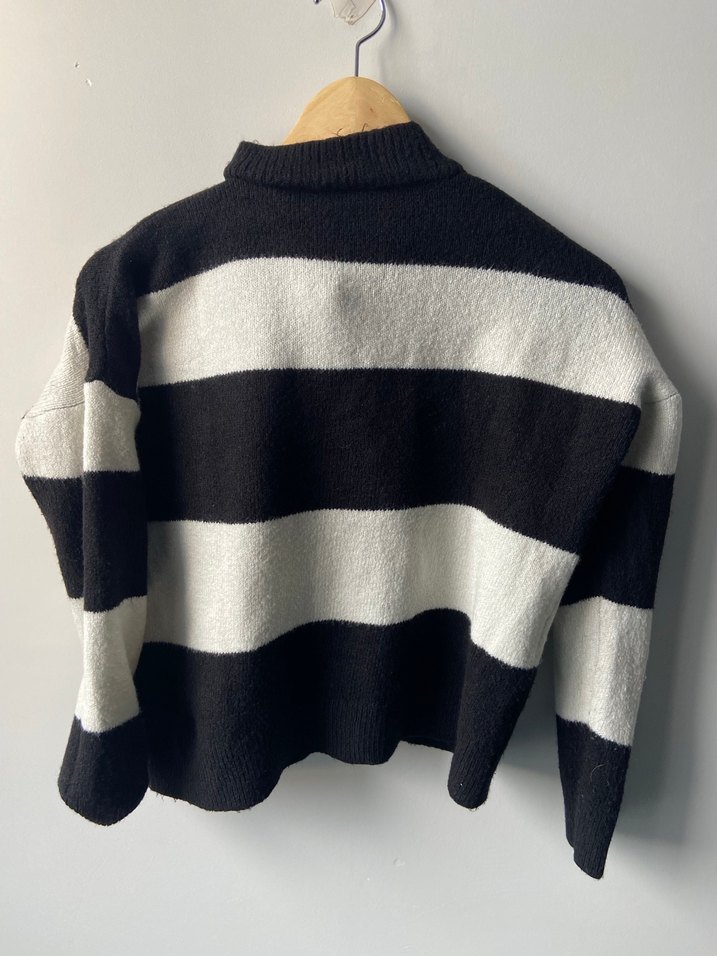 Fermuarlı yün kazak - Görsel 3