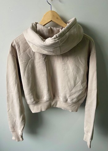 Pull&Bear kapüşonlu oversize crop Sweatshirt - Görsel 3
