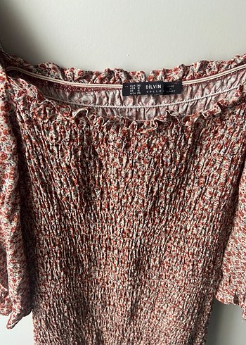 Dilvin Çiçek Desenli Balon Kol Elbise - Görsel 3