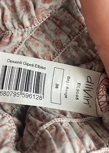 Dilvin Çiçek Desenli Balon Kol Elbise - Görsel 5