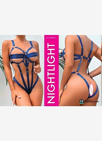 Zincirlerinden Kurtul ? Mavi Strappy Fantazi Body?