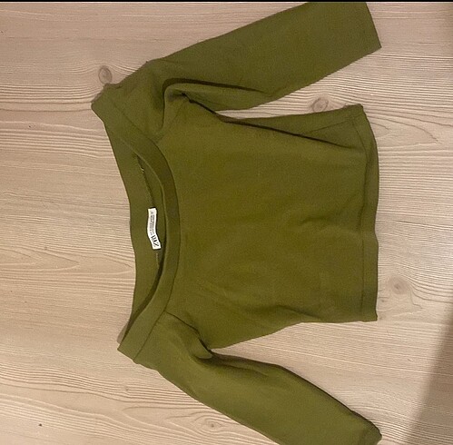 ZARA S BEDEN CROP HAKİ