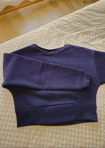 Addax Navy Lacivert Kadın Salaş Sweatshirt