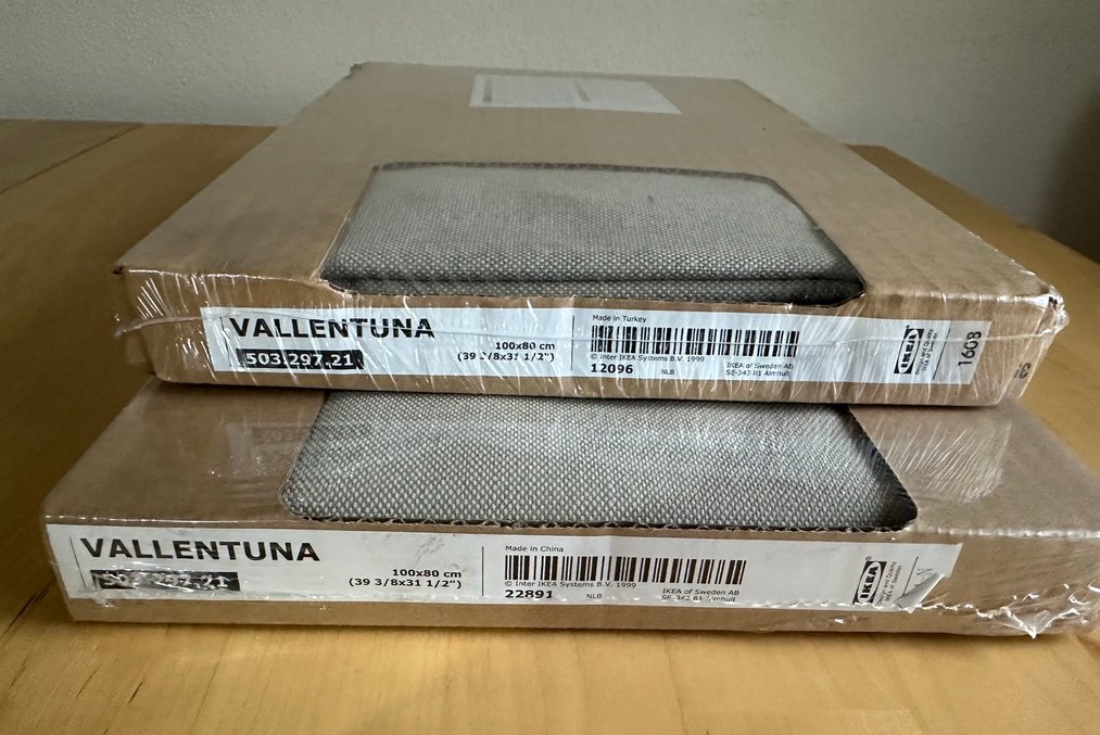 Ikea Vallentuna Kolçak Kılıfları - 2 Adet Bej, 1 Adet Gri - Görsel 4