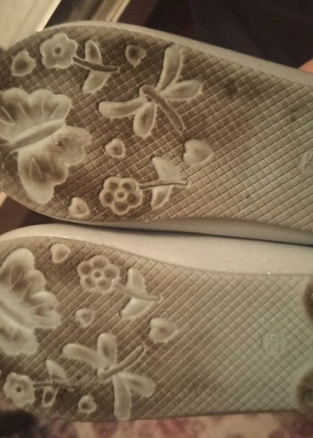 Kız Çocuk Yeşil Baskılı Lastik Babet - Görsel 4