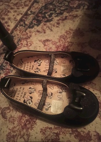 Kız Çocuk Siyah Lastik Fiyonk Detaylı Babet - Görsel 2