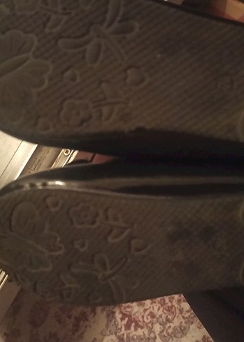 Kız Çocuk Siyah Lastik Fiyonk Detaylı Babet - Görsel 5