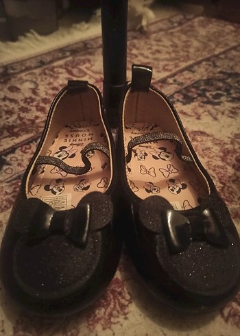 Kız Çocuk Siyah Lastik Fiyonk Detaylı Babet - Görsel 3