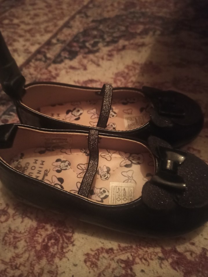 Kız Çocuk Siyah Lastik Fiyonk Detaylı Babet - Görsel 4