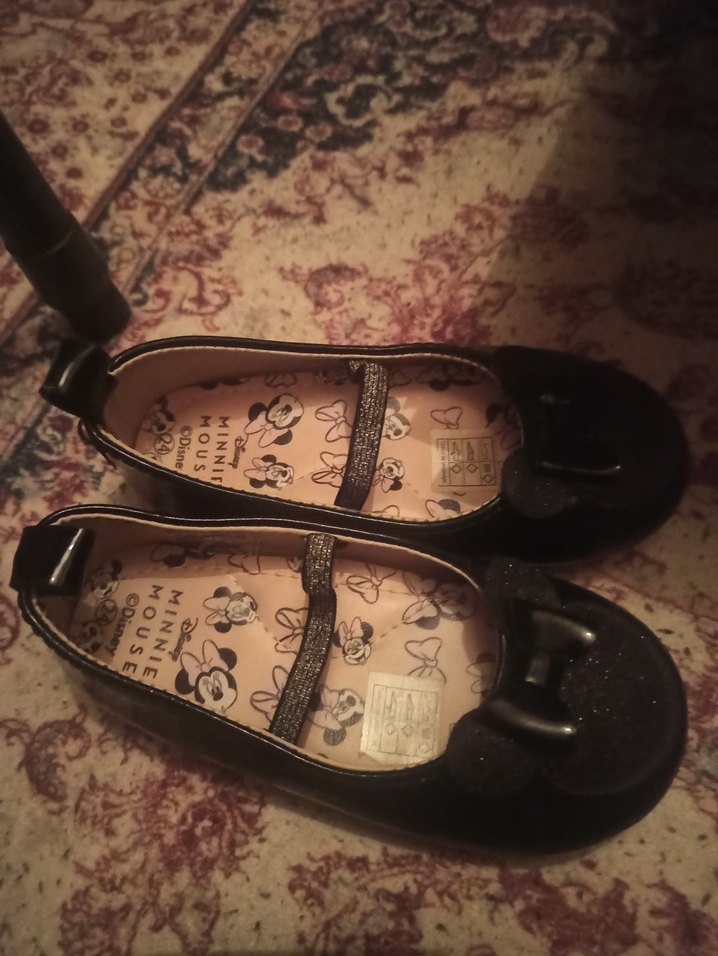 Kız Çocuk Siyah Lastik Fiyonk Detaylı Babet - Görsel 2