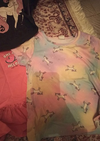 Kız Çocuk Pembe Kısa Kollu Baskılı Tişört - Görsel 4