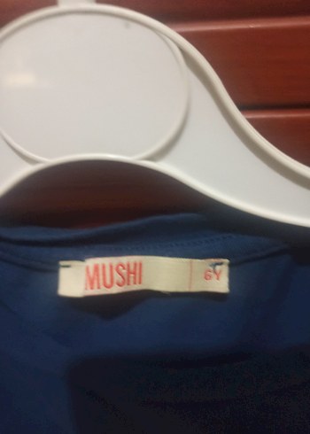 Kısa Kollu Mavi Kız Çocuk Tişört - Görsel 4