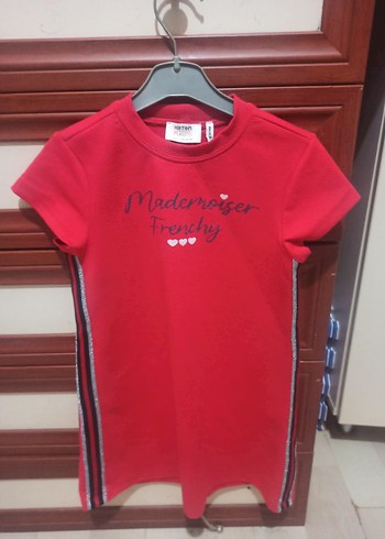 Kızlar için Kırmızı Baskılı Fermuarlı Tişört - Görsel 2