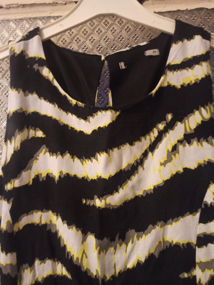 Zebra Desenli Uzun Kadın Tulum - Görsel 4