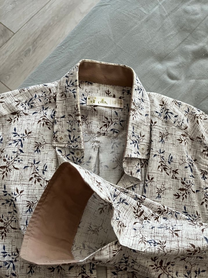 Pamuklu Uzun Kollu Desenli Erkek Çocuk Gömlek - Görsel 3