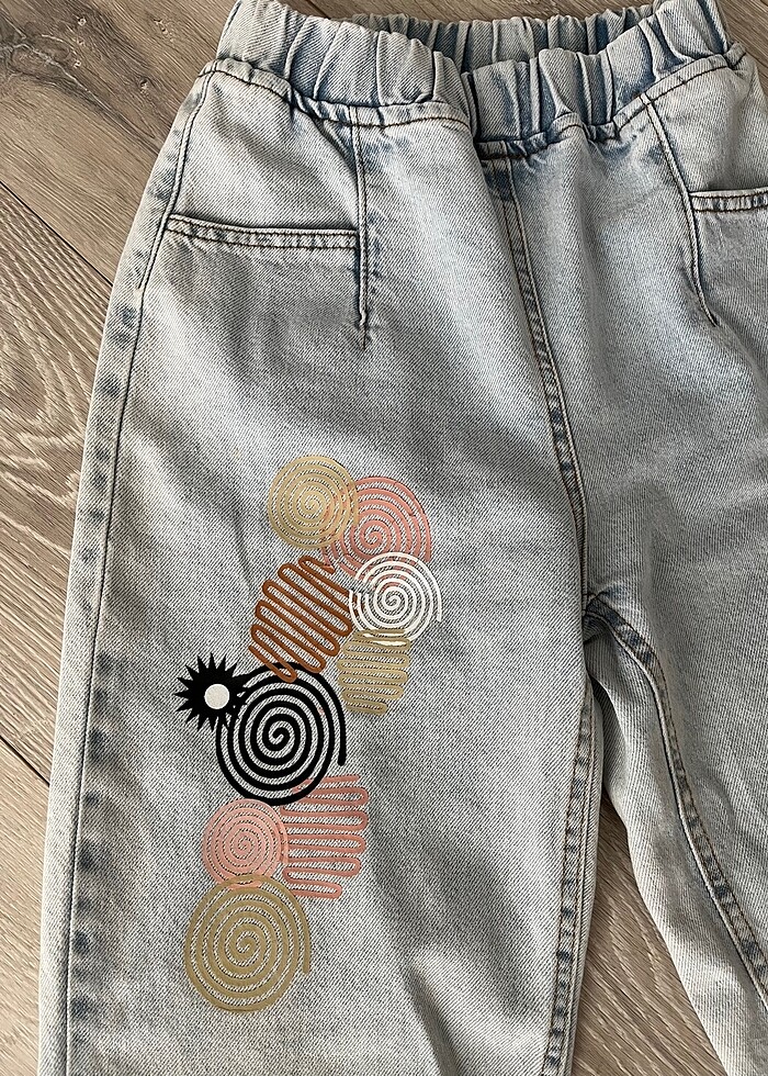 Kız çocuk jean pantolon - Görsel 2