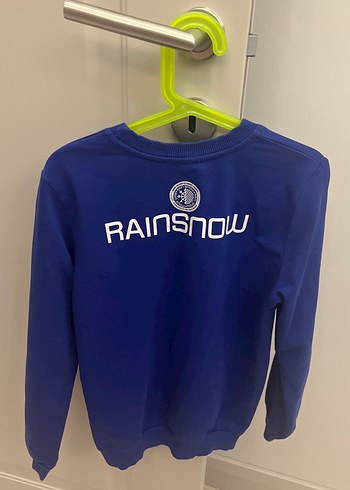 Erkek Çocuk Mavi Kapüşonsuz Sweatshirt - Görsel 2