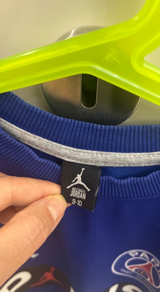 Erkek Çocuk Mavi Kapüşonsuz Sweatshirt - Görsel 3