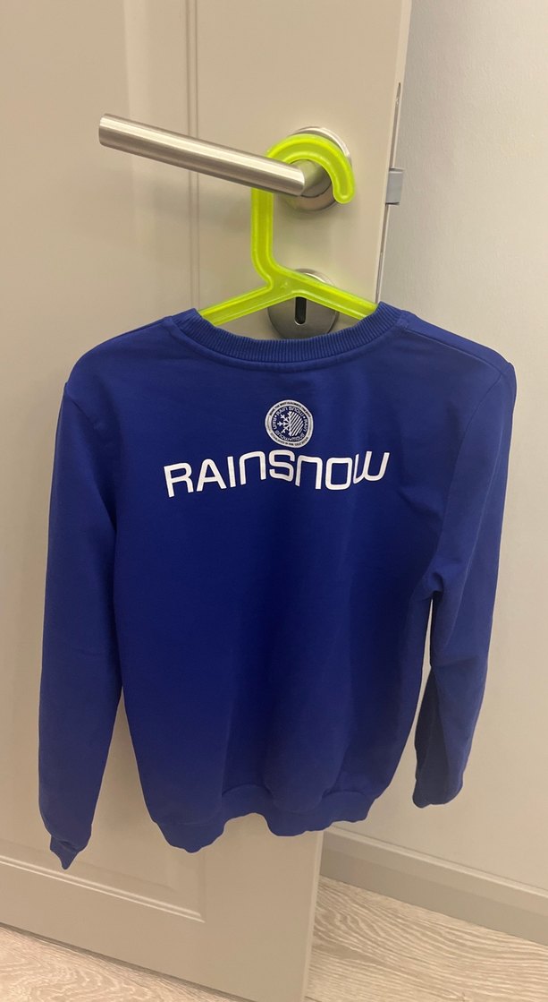 Erkek Çocuk Mavi Kapüşonsuz Sweatshirt - Görsel 2