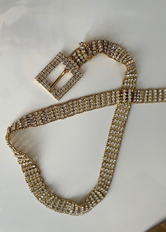 Gold taşlı kemer - Görsel 3