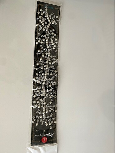 İnci kristal karışım boncuk saç aksesuarı (gelin söz nişan düğün - Görsel 2