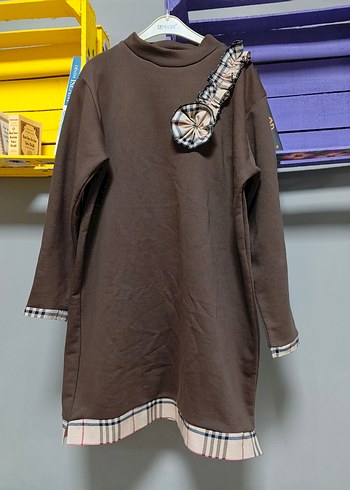 Kahverengi Uzun Kollu Kadın Tunik - Görsel 3