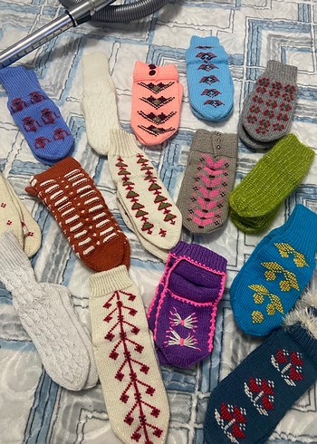 Renkli Nakışlı Örgü Kadın Terlik - Görsel 2