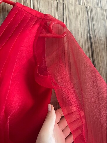 Kırmızı tül elbise/abiye - Görsel 5