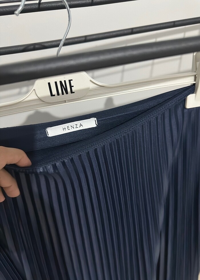 Henza tesettür etek lacivert - Görsel 4