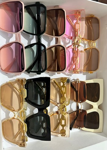 Kadın Parlak Modern Klasik Çok Renkli Gözlükler - Görsel 2