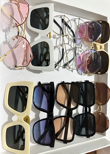 Kadın Parlak Modern Klasik Çok Renkli Gözlükler - Görsel 6