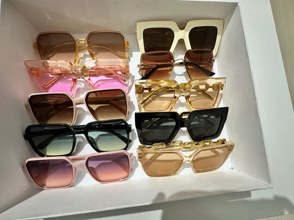 Kadın Parlak Modern Klasik Çok Renkli Gözlükler - Görsel 4