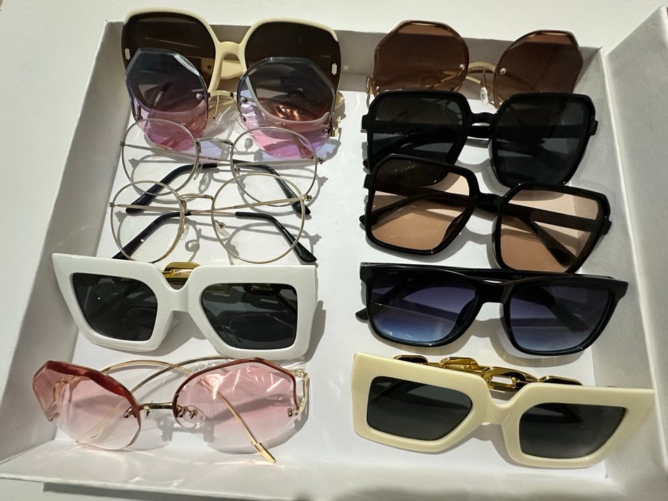 Kadın Parlak Modern Klasik Çok Renkli Gözlükler - Görsel 5