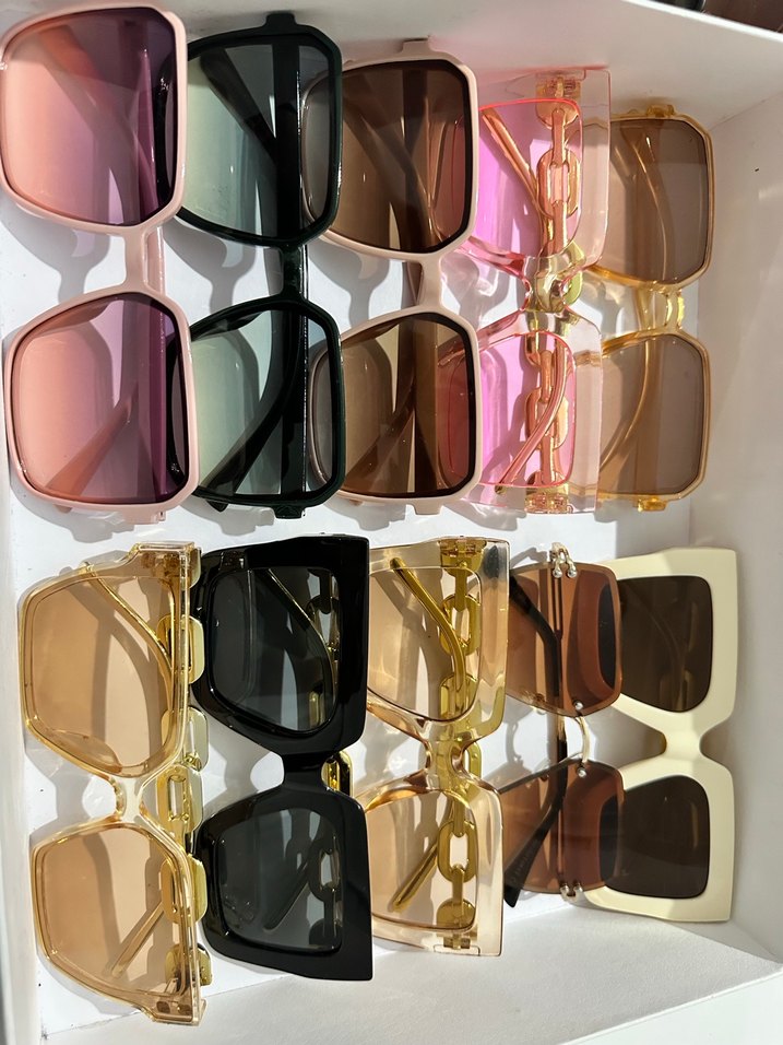 Kadın Parlak Modern Klasik Çok Renkli Gözlükler - Görsel 2