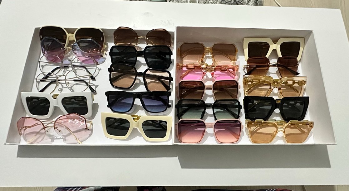 Kadın Parlak Modern Klasik Çok Renkli Gözlükler - Görsel 3